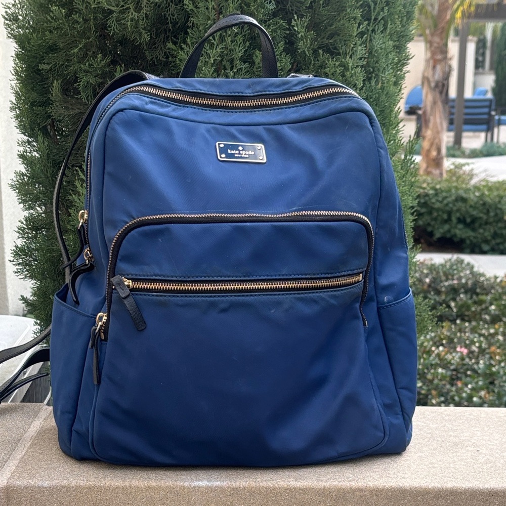 Kate Spade Navy Blue Backpack